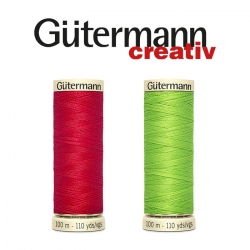 Нитка швейная Gutermann №100, номера цветов: 801-999