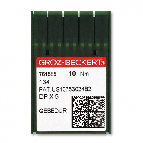 Иглы GROZ-BECKERT DPx5 для промышленных швейных машин, прямострочка (тефлон)