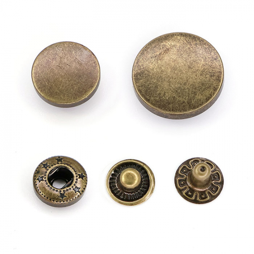 Кнопка металлическая антик В61-63, 1/50 шт