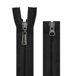 Молния трактор разъемная т.5 2-х бегунковая (японский зуб) 80см. (1/25)