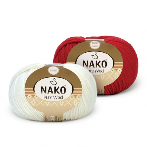 Пряжа Nako Pure Wool 3.5