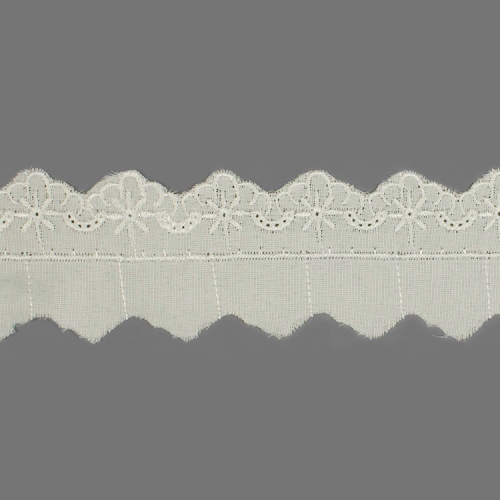 Прошва №2050 х/б ш.4 см молочный  1/9 м Прошва №2050 х/б ш.4 см молочный  1/9 м