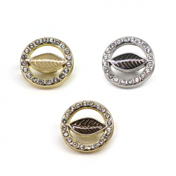 Пуговица со стразами B41-43 12 мм 1/25 шт