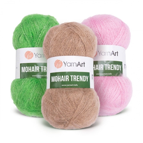 Пряжа Yarnart Mohair Trendy